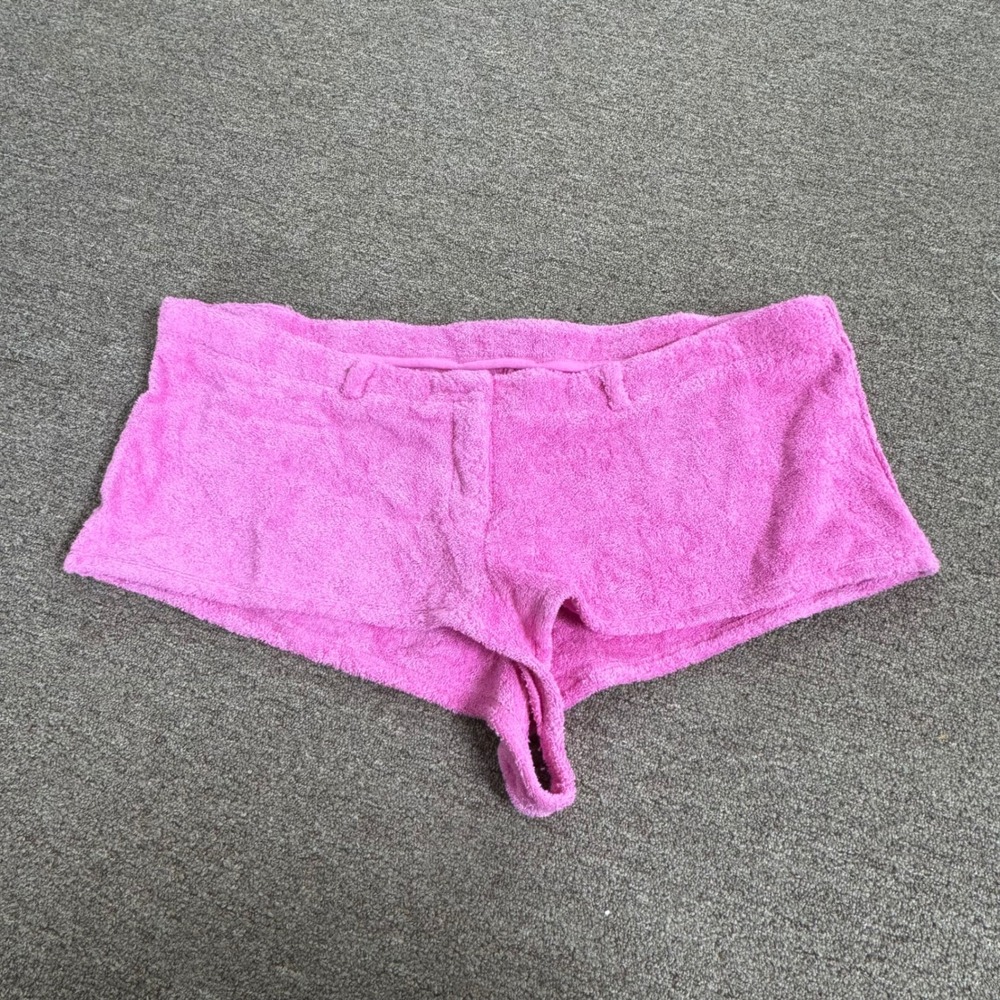 SKIMS Terry Cover-Up Short Short Neon Orchid‎ Pink CU-SHO-4338 Womens 3X New